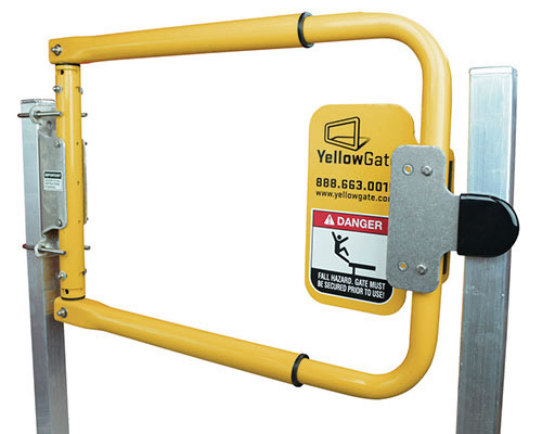 pedestrian swing gate with bracket